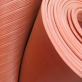 Demiriz 1.2x1 m Kırmızı İnce Tırtırlı Lastik Levha