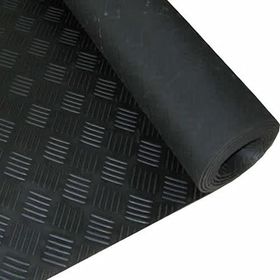 Demiriz 1.40x1 m Siyah Milenyum Desen Lastik Levha