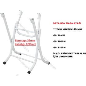 Demontepark Katlanır Orta Boy Masa Ayağı