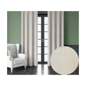 Demor Home Kadife Dokulu Ekstrafor Büzgülü Badem Ezmesi Rengi Tek Kanat 100x250 cm Fon Perde