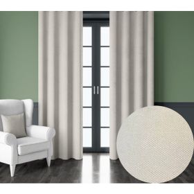 Demor Home Kadife Dokulu Ekstrafor Büzgülü Badem Ezmesi Rengi Tek Kanat 100x260 cm Fon Perde
