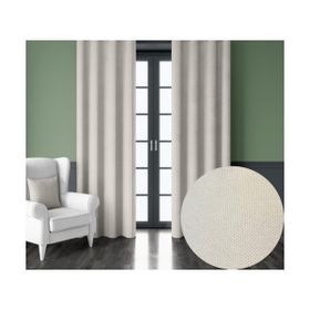 Demor Home Kadife Dokulu Ekstrafor Büzgülü Badem Ezmesi Rengi Tek Kanat 100x260 cm Fon Perde