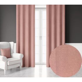 Demor Home Kadife Dokulu Ekstrafor Büzgülü Bebek Pembesi Tek Kanat 100x260 cm Fon Perde