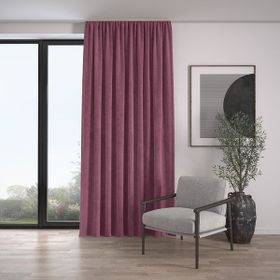 Demor Home Kadife Dokulu Ekstrafor Büzgülü Lavanta Pembesi Tek Kanat 100x260 cm Fon Perde