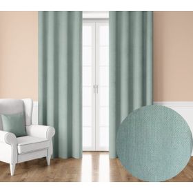 Demor Home Kadife Dokulu Ekstrafor Büzgülü Nil Yeşili Tek Kanat 100x260 cm Fon Perde