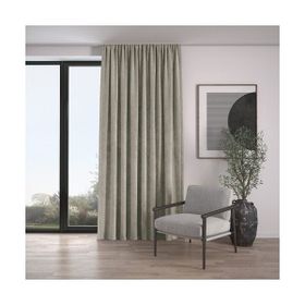 Demor Home Kadife Dokulu Ekstrafor Büzgülü Sis Bulutu Rengi Tek Kanat 250x270 cm Fon Perde