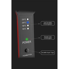 Dempower DP-08 Kırmızı Saç Düzleştirici