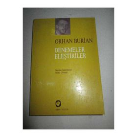 Denemeler Eleştiriler Orhan Burian