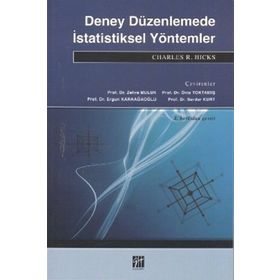 DENEYSEL DÜZENLEMEDE İSTATİSTİKSEL YÖNTEMLER - CHARLES R. HICKS