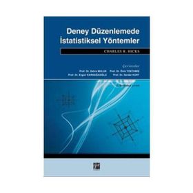 DENEYSEL DÜZENLEMEDE İSTATİSTİKSEL YÖNTEMLER - CHARLES R. HICKS