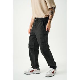 Denim Republic Siyah Erkek Kargo Pantolon