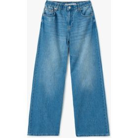 Denim Wide Leg Mavi Kadın Jeans