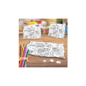 Deniz Altı Canlıları 2 Boyama Puzzle Tablo