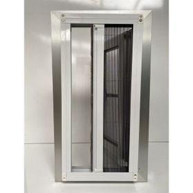 Deniz Cam 90-120 x 170-220 cm Yatay Pileli Plise Akordiyon Sürme Katlanır Beyaz Sineklik
