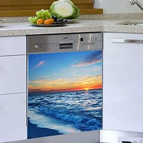 Deniz Dalgalar Bulaşık Makinesi Sticker