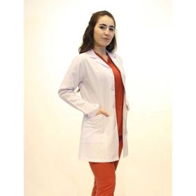 Deniz İş Orta Boy Gömlek Yaka Beyaz Doktor Hemşire Önlüğü
