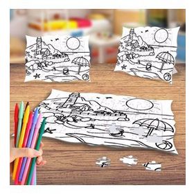 Deniz Manzarası Boyama Puzzle Tablo