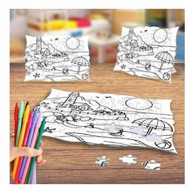 Deniz Manzarası Boyama Puzzle Tablo