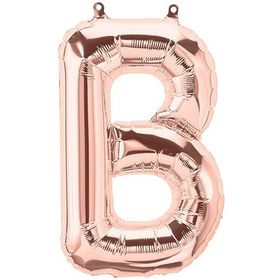 Deniz Party Store 16 inç 40 cm B Harfi Rose Gold Folyo Balon