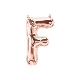 Deniz Party Store 16 inç 40 cm F Harfi Rose Gold Folyo Balon