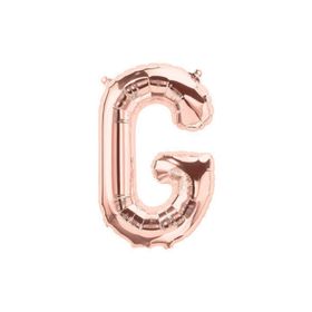 Deniz Party Store 16 inç 40 cm G Harfi Rose Gold Folyo Balon