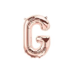 Deniz Party Store 16 inç 40 cm G Harfi Rose Gold Folyo Balon