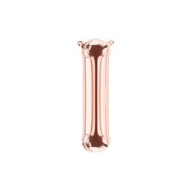 Deniz Party Store 16 inç 40 cm I Harfi Rose Gold Folyo Balon