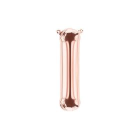 Deniz Party Store 16 inç 40 cm I Harfi Rose Gold Folyo Balon