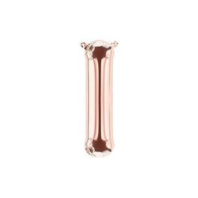 Deniz Party Store 16 inç 40 cm I Harfi Rose Gold Folyo Balon