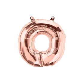 Deniz Party Store 16 inç 40 cm O Harfi 0 Sıfır Rakamı Olarakta Kullanılır Rose Gold Folyo Balon
