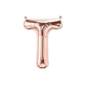 Deniz Party Store 16 inç 40 cm T Harfi Rose Gold Folyo Balon