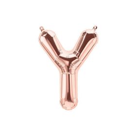 Deniz Party Store 16 inç 40 cm Y Harfi Rose Gold Folyo Balon