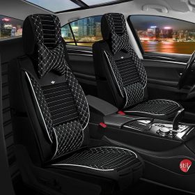 Deniz Tuning Bmw 5 Serisi 523 Lüx Deri 5'li Takım Urban Siyah Beyaz Oto Koltuk Kılıfı