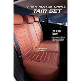 Deniz Tuning Renault Megane 4 Hb Lüx Deri 5'li Set Tarçın Oto Koltuk Kılıfı
