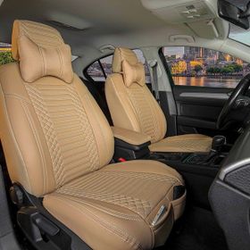 Deniz Tuning Toyota Rav4 Lüx Deri Bej 5'li Set Oto Koltuk Kılıfı