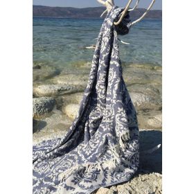 Denizli Concept 024 Barok Lacivert Peştemal