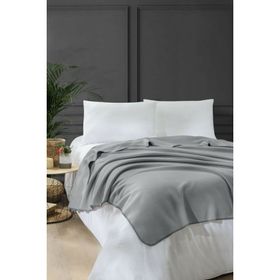 Denizli Concept 130x170 cm Gri Bloom Polar Battaniye