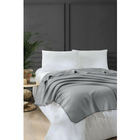 Denizli Concept 130x170 cm Gri Bloom Polar Battaniye