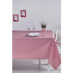 Denizli Concept 170x170 cm Kırmızı Pötikareli Masa Örtüsü
