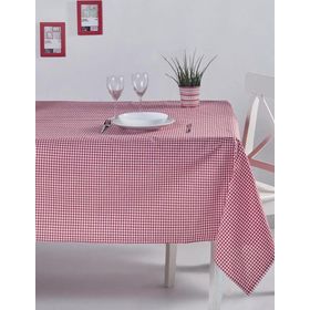 Denizli Concept 170x170 cm Kırmızı Pötikareli Masa Örtüsü