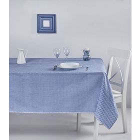 Denizli Concept 170X170 Mavi Pötikareli Masa Örtüsü