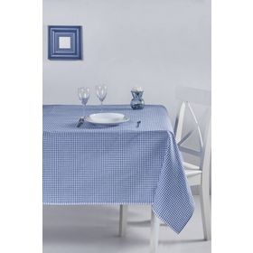 Denizli Concept 170X170 Mavi Pötikareli Masa Örtüsü