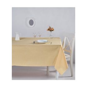 Denizli Concept 170X170 Sarı Pötikareli Masa Örtüsü