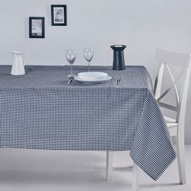 Denizli Concept 170X170 Siyah Pötikareli Masa Örtüsü