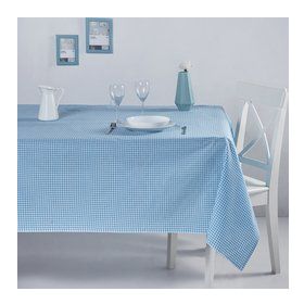 Denizli Concept 170X170 Turkuaz Pötikareli Masa Örtüsü