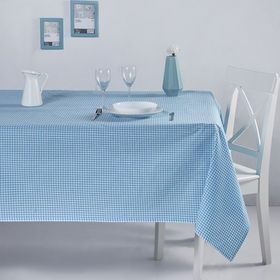 Denizli Concept 170X170 Turkuaz Pötikareli Masa Örtüsü