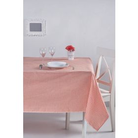 Denizli Concept 170X170 Turuncu Pötikareli Masa Örtüsü