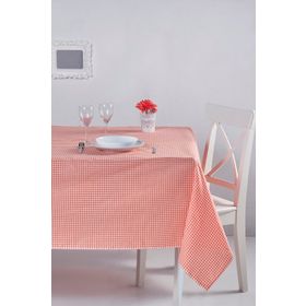 Denizli Concept 170X170 Turuncu Pötikareli Masa Örtüsü