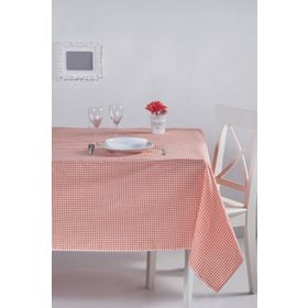 Denizli Concept 170X170 Turuncu Pötikareli Masa Örtüsü