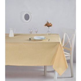 Denizli Concept 170X220 Sarı Pötikareli Masa Örtüsü